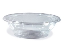 Salatschalen rund  17,6 x 4,8 cm klar 500 ml (PET), 50 Stk.