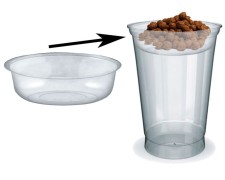 Einsatz für PET-Trinkbecher Smoothiesbecher Dessertbecher mit O 95 mm, 100 Stk.