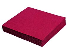 Servietten 24 x 24 cm 1/4 -Falz, 2-lagig bordeaux, 250 Stk.