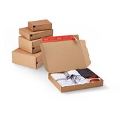 E-Commerce Modulboxen 212 x 161 x 96mm mit Selbstklebeverschluss & Aufreißfaden braun