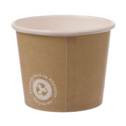 Eisbecher 160 ml Recycle Meohne Kunststoffbeschichtung,  4 oz XL, � 7,5 cm, 50 Stk.