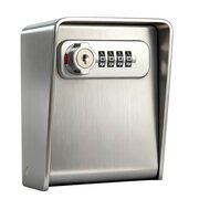Keepkee Schl�sseltresor aus Edelstahl mit 4-stelligem Zahlenschloss & Not�ffnung mit Schl�ssel