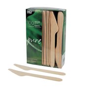 PAPSTAR pure Holzmesser 16,5 cm, 100 Stk.