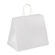 Papiertragetaschen mit Kordelhenkeln Kordeltaschen 260 + 170 x 250mm 80g weiß