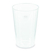 Mehrwegbecher Pfandbecher transparent PP Eichstrich 0,5 l O 9,1 cm,  30 Stk.