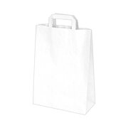 GASTRO Papiertragetaschen 32 x 26 x 14 cm mit EAN-Code wei, 250 Stk.