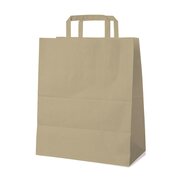 Papiertragetaschen 39 x 32 x 16 cm mit EAN-Code braun, 250 Stk.