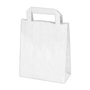 GASTRO Papiertragetaschen 22 x 18 x  8 cm mit EAN-Code weiss,  50 Stk.