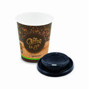 Kaffeebecher M Coffee To Go Cappuccino mit Trinkdeckel 250ml 280ml,  10 Stk.