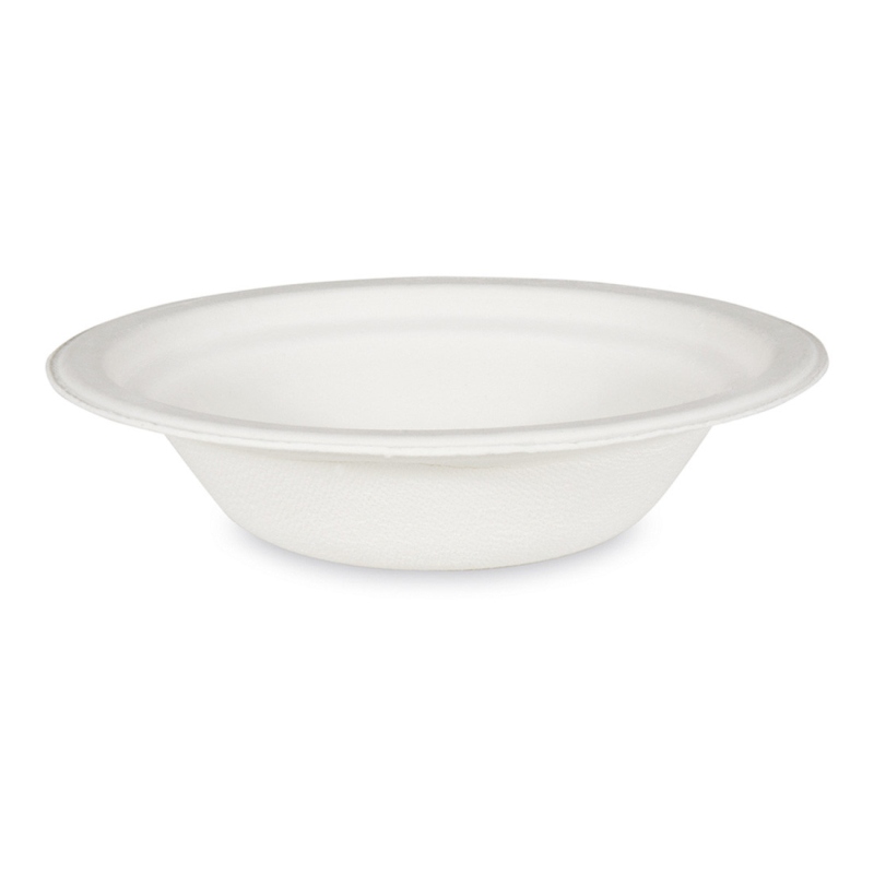 Bio Suppenteller Salatschalen Schale rund Zuckerrohr 300ml O15 x 4.5cm, 50 Stk.