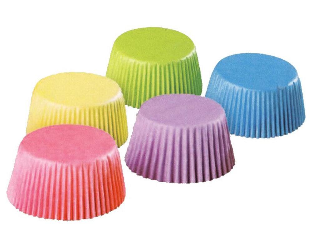 Gebäckkapseln Muffin-Kapseln bunt sortiert O 50 x 30 mm, 100 Stk.