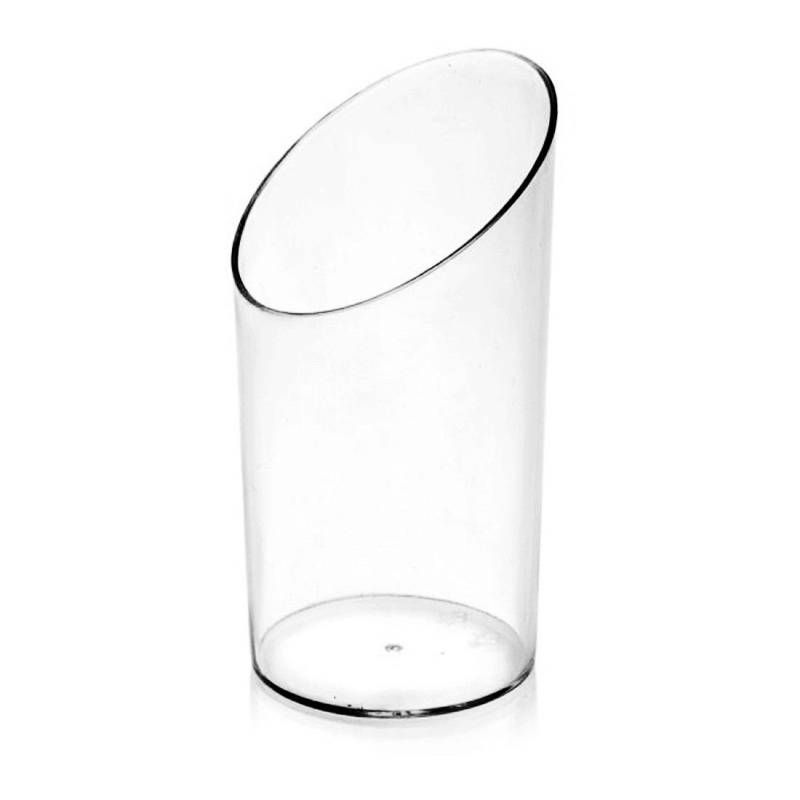 Fingerfood-Becher rund klar 65 ml PS O 4,5 x 8,4 cm, 20 Stk.