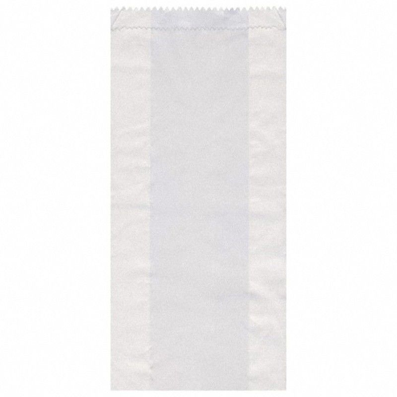 Papierfaltenbeutel weiß 12+5 x 24 cm für ca. 1kg Inhalt, 1000 Stk.