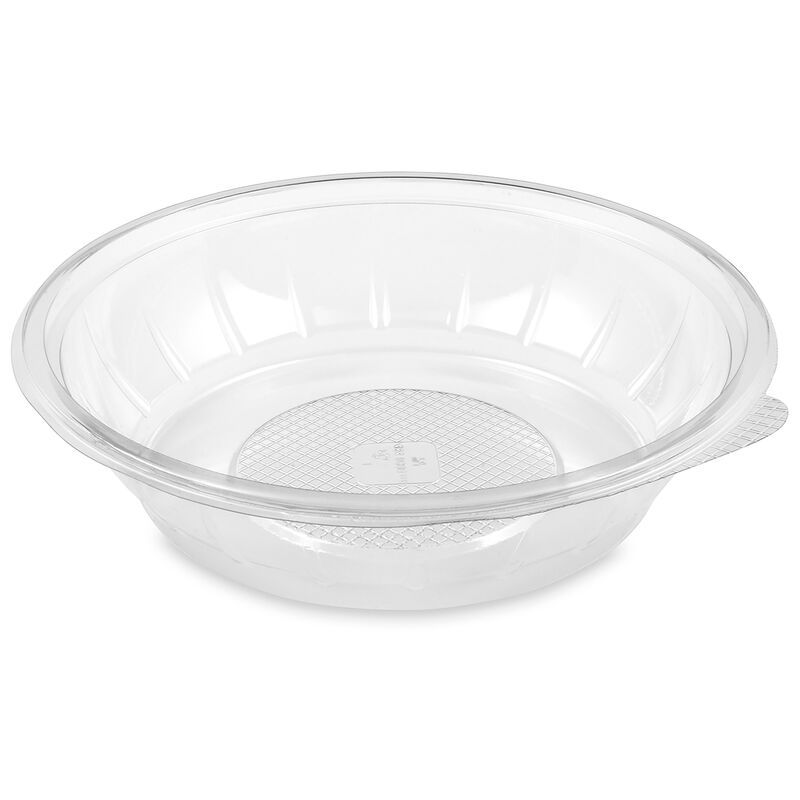 Salatschalen rund O 23 x 5,1 cm klar 1000 ml (PET), 50 Stk.