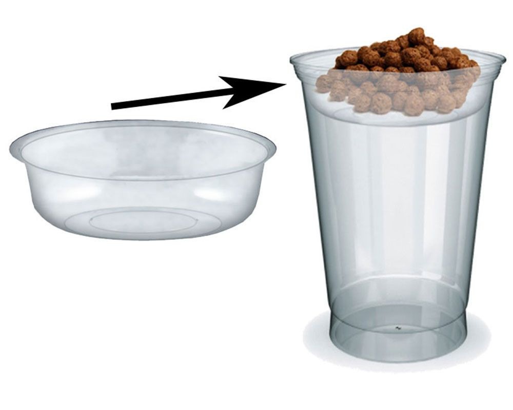 Einsatz für PET-Trinkbecher Smoothiebecher Dessertbecher mit O 95 mm, 100 Stk.