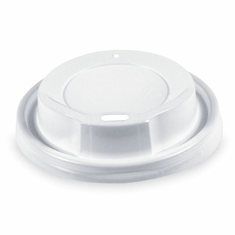 Domdeckel weiß für Pappbecher und Mehrwegbecher mit O 80mm, 100 Stk.