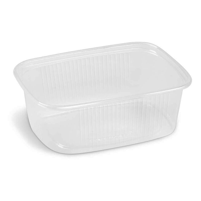 Rechteckbecher klar 200 ml (PP), 100 Stk.