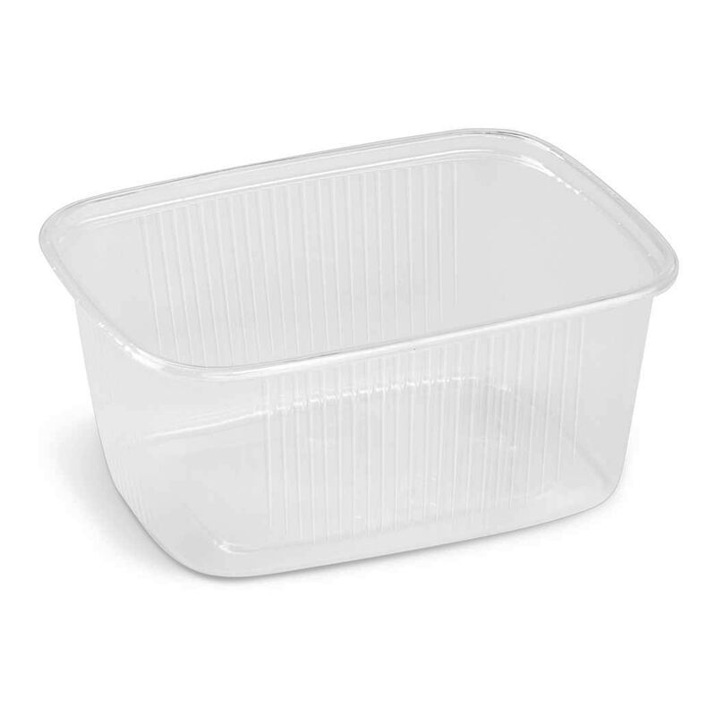 Rechteckbecher klar 250 ml (PP), 100 Stk.