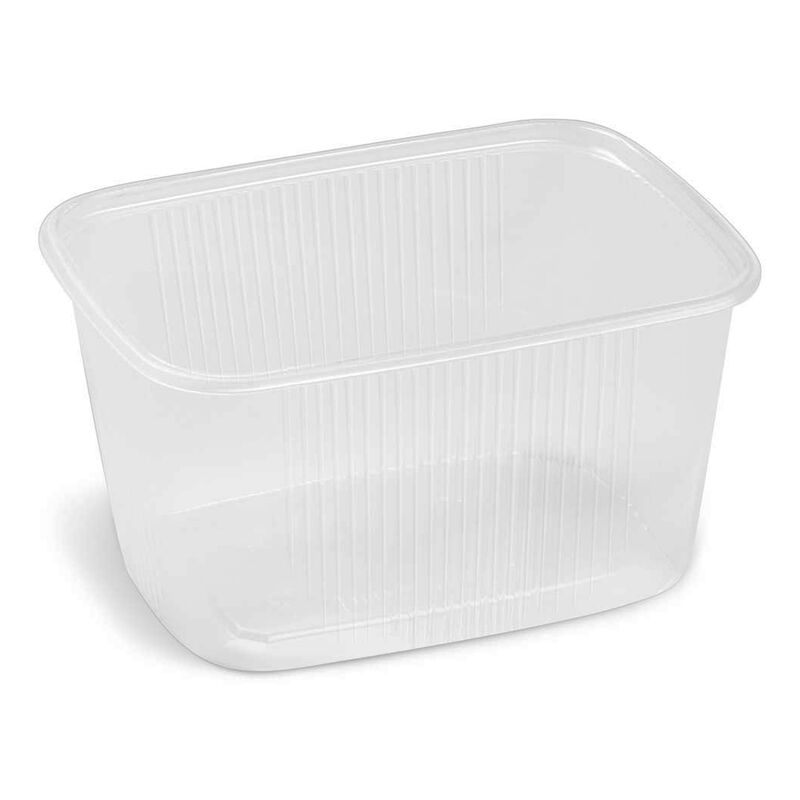 Rechteckbecher klar 300 ml (PP), 100 Stk.