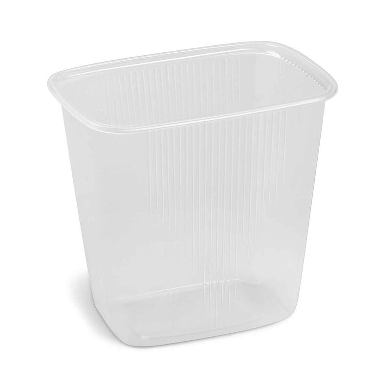 Rechteckbecher klar 500 ml (PP), 100 Stk.
