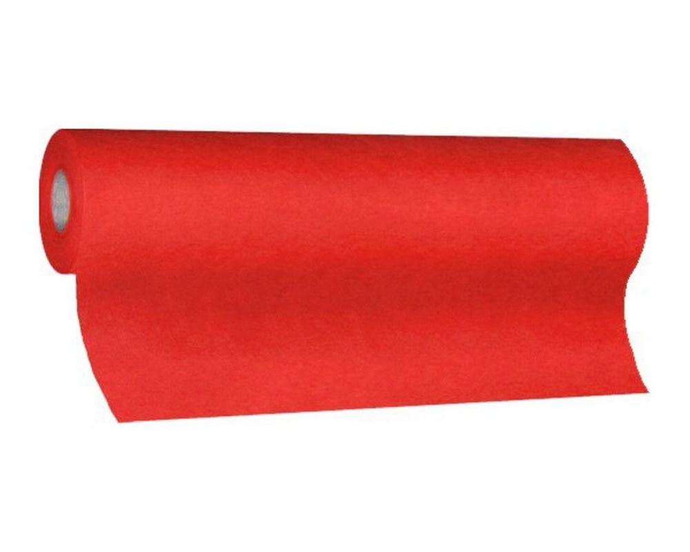 Tischläufer Airlaid 24m x 40cm - alle 120cm perforiert, stoffähnlich, rot