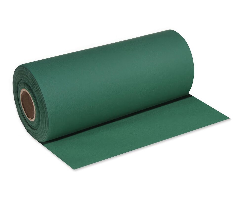 Tischläufer Airlaid 24m x 40cm - alle 120cm perforiert, stoffähnlich, dunkelgrün