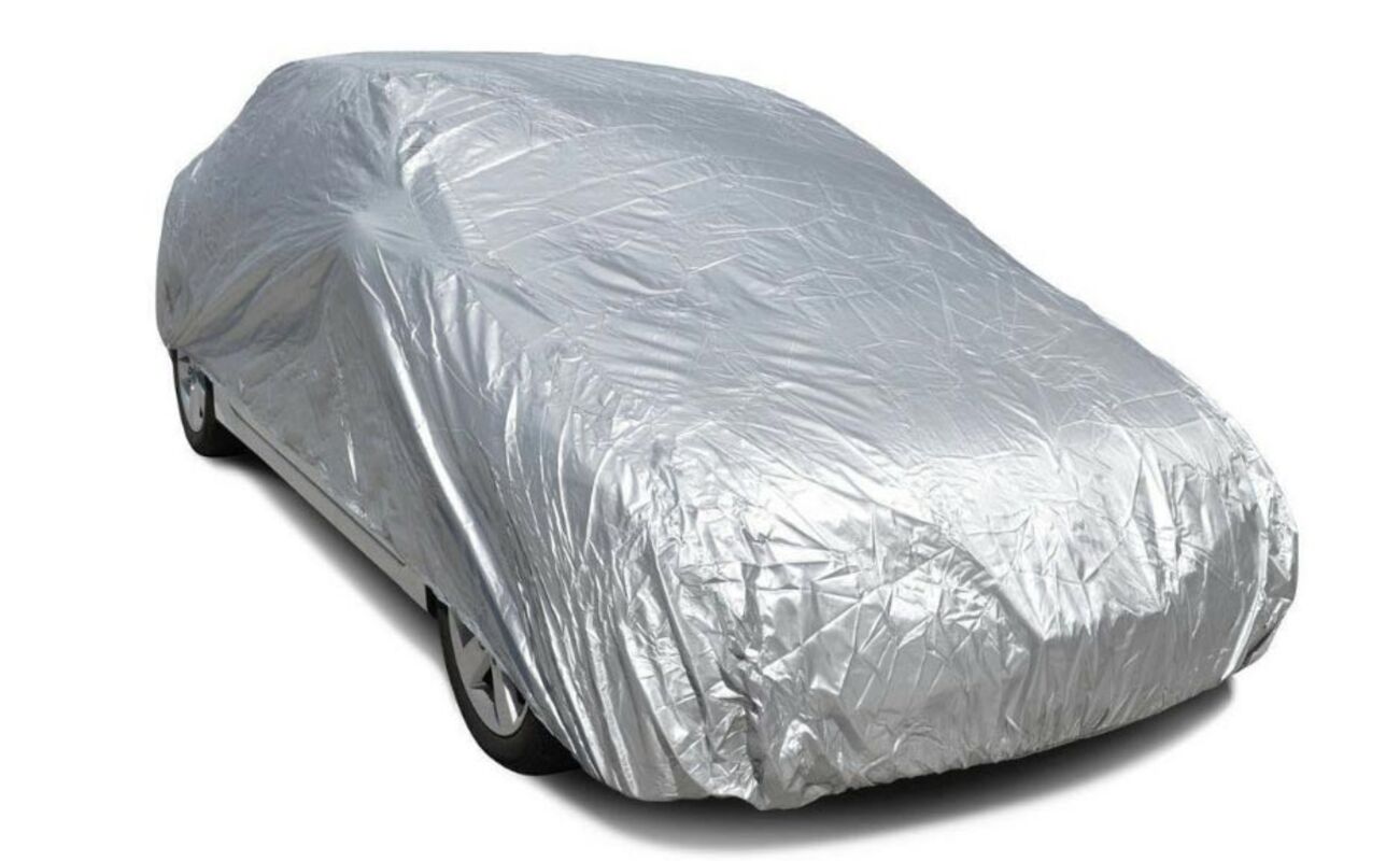 Autoabdeckhaube Autoplane L (508×195×152cm) silber atmungsaktiv UV-/Wetterschutz