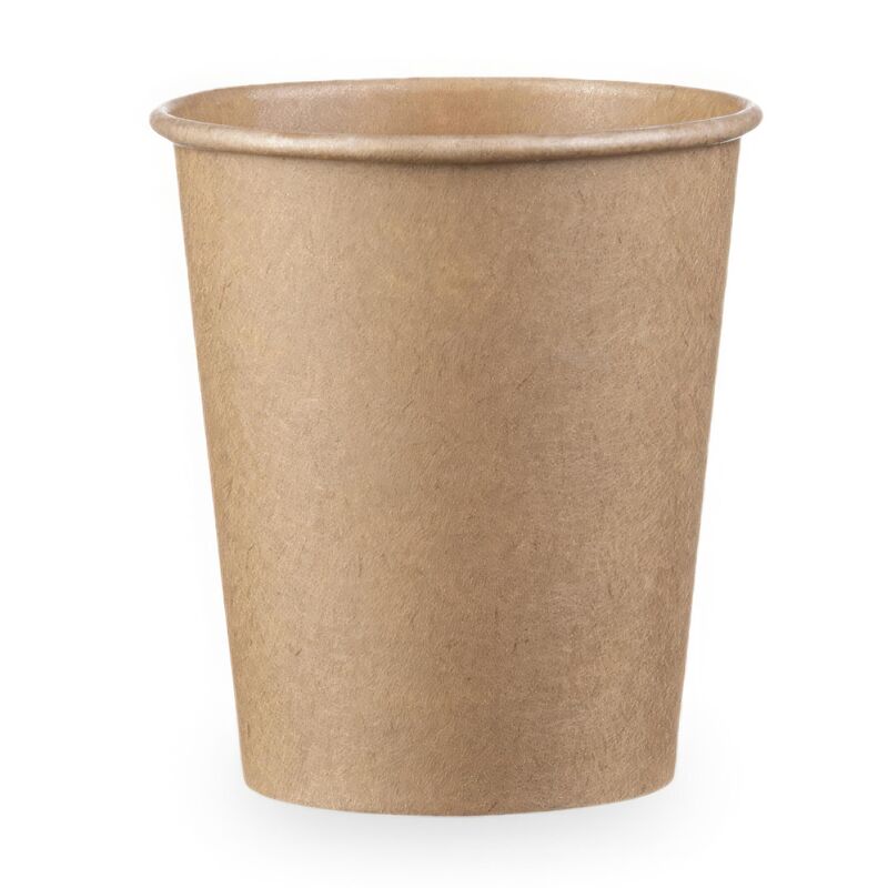 Kaffeebecher 'Coffee To Go'  Pappbecher 100% ohne Kunststoff braun 200ml, 50 Stk.