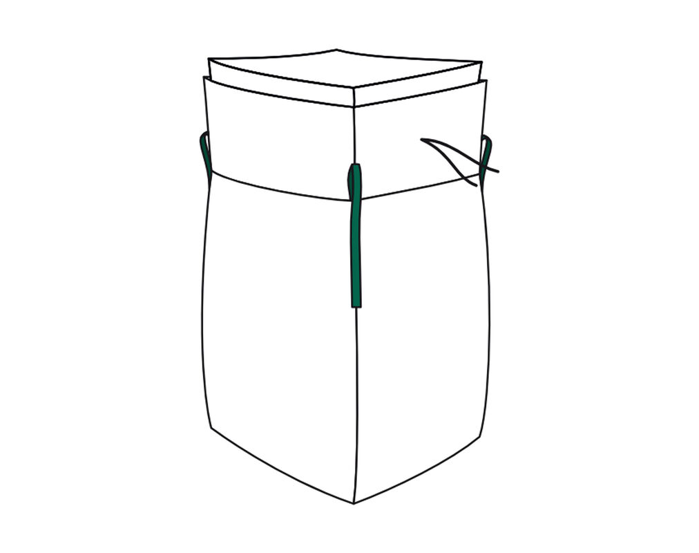 Big Bag  90x90x110cm mit Schürze und Inliner SWL 1.000kg