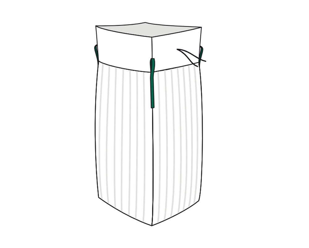 Big Bag  90x90x110cm Typ Holz belüftet 4-seitig Ventilationsstreifen