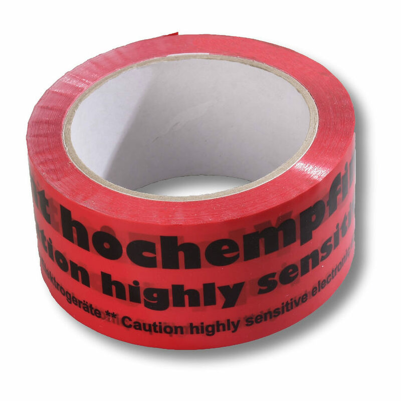 Warnklebeband "Vorsicht hochempfindliche elektrische Geräte" PP 50mm x 66m