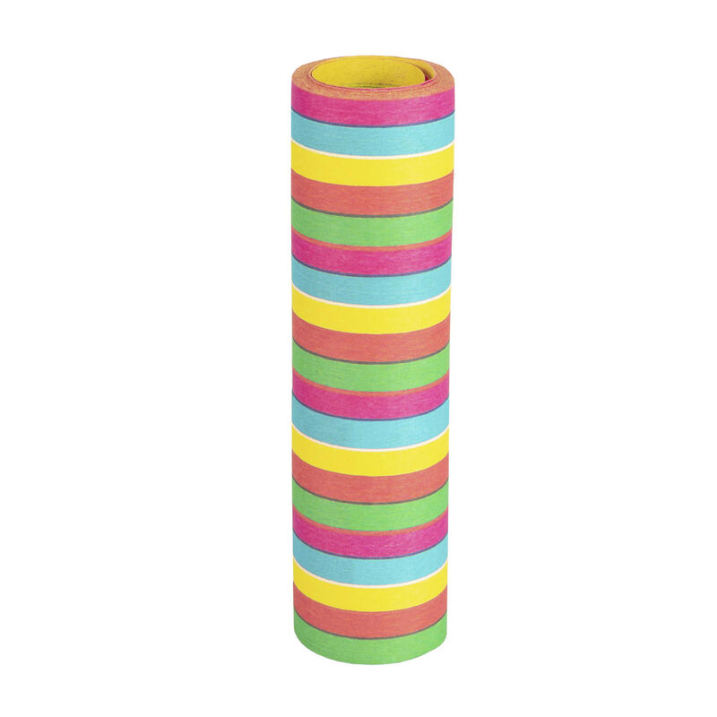 Luftschlangen aus Papier bunt schwer entflammbar 4m, 10 Stk.