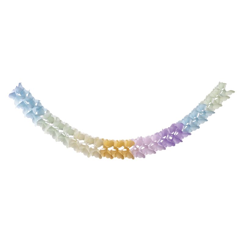 Girlande "Pastellfarben" aus Papier schwer entflammbar O12cm 3.6m, 1 Stk.