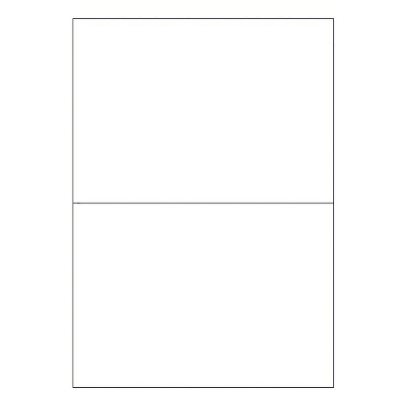Etiketten Labels selbstklebend weiß 210 x 148.5mm auf DIN A4, 200 Stk.