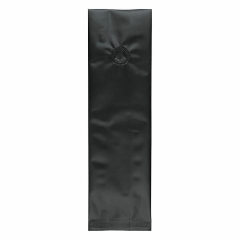 Seitenfaltenbeutel  80+50x280mm Siegelnaht Aromaschutzventil Schwarz 1000 Stk.