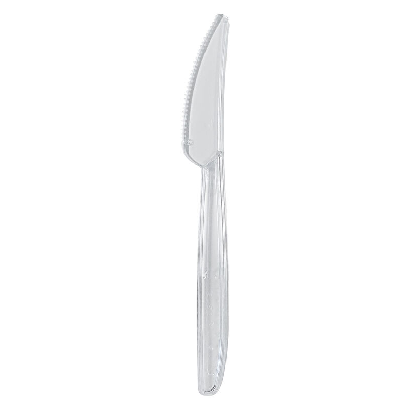 Messer Mehrweg spülmaschinengeeignet PS 18cm transparent,  50 Stk.
