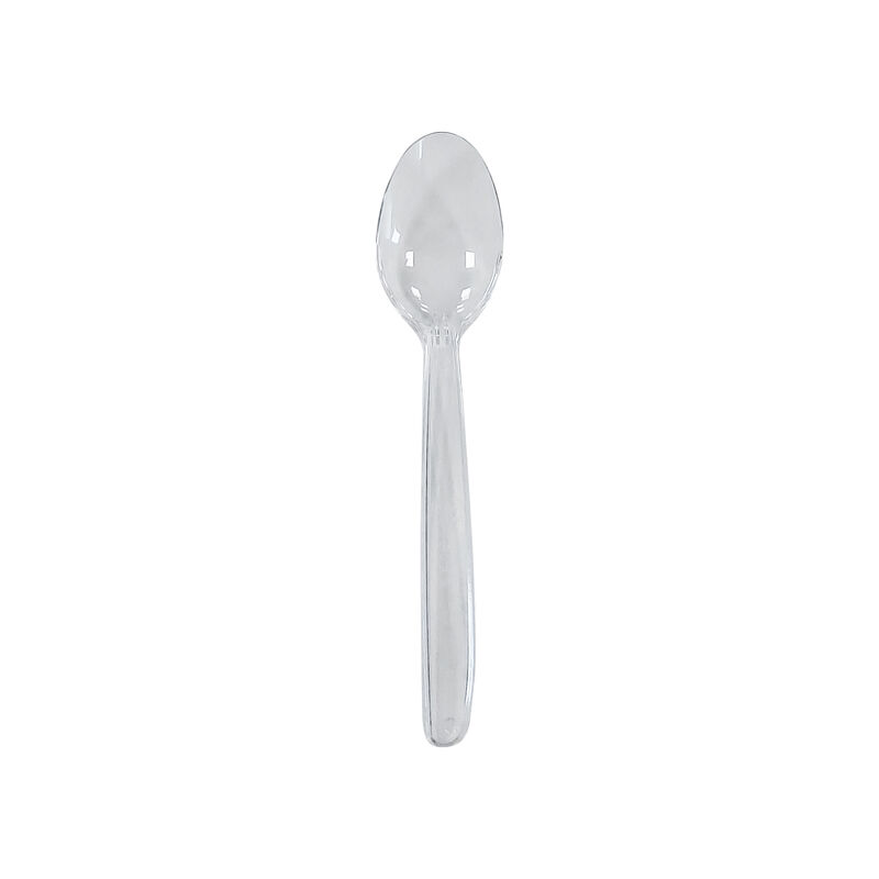 Eislöffel Kaffeelöffel Mehrweg spülmaschinengeeignet 13cm transparent,  50 Stk