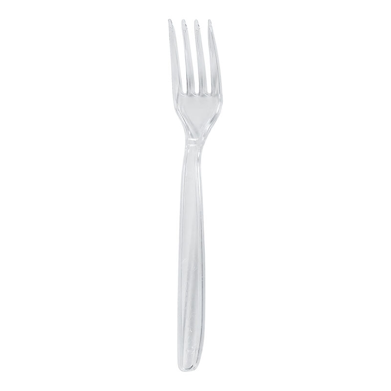 Gabel Mehrweg spülmaschinengeeignet PS 18cm transparent,  50 Stk.