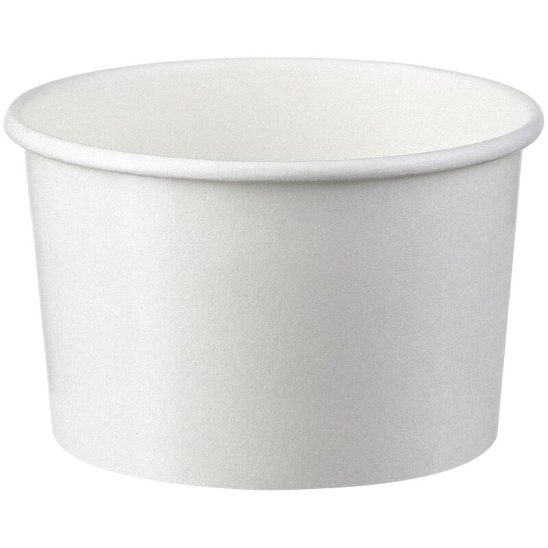 Eisbecher aus Papier weiß 120 ml 4oz, 50 Stk.