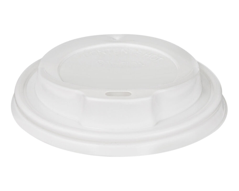 Domdeckel weiß für Pappbecher COFFEE TO GO mit 90mm O, 100 Stk.