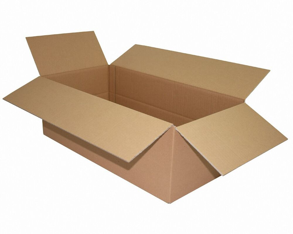 Faltkarton  600x300x(100)-200mm mit variabler Höhe 1-wellig Dickwelle braun