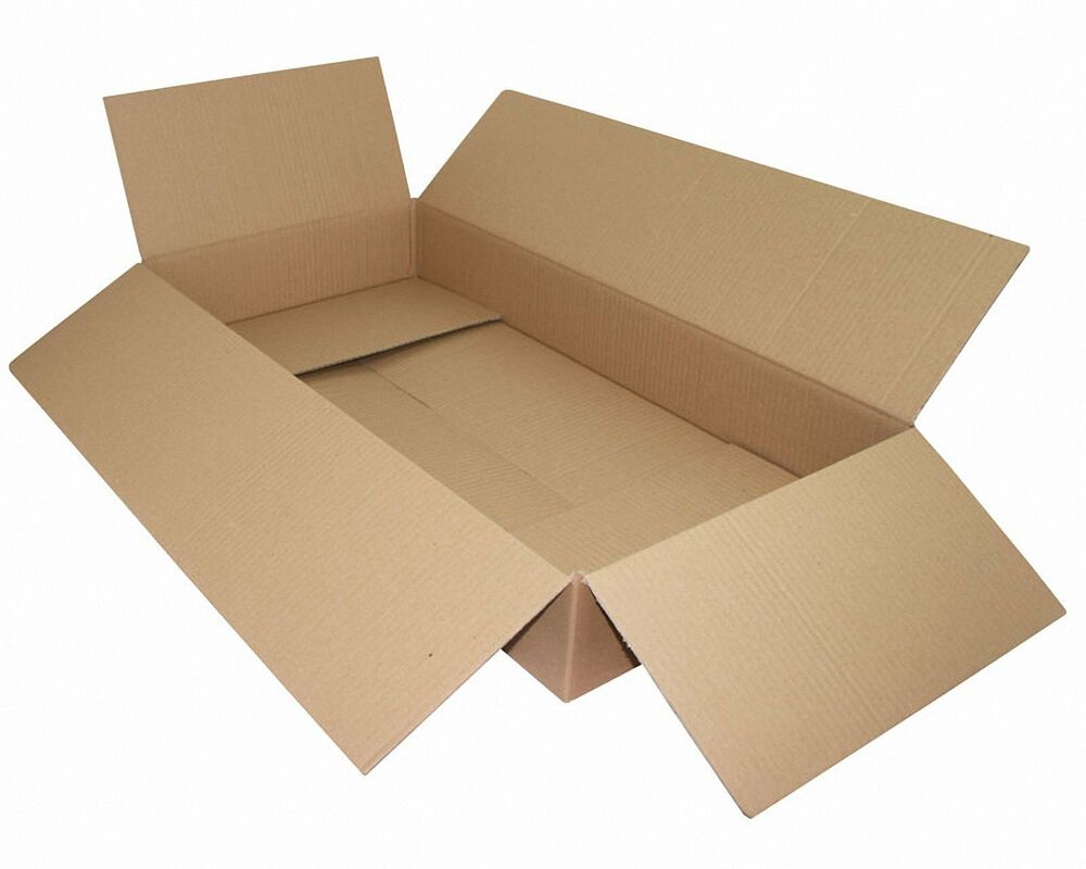Faltkarton  800x400x110mm (Außenmaß) 1-wellig Dickwelle braun