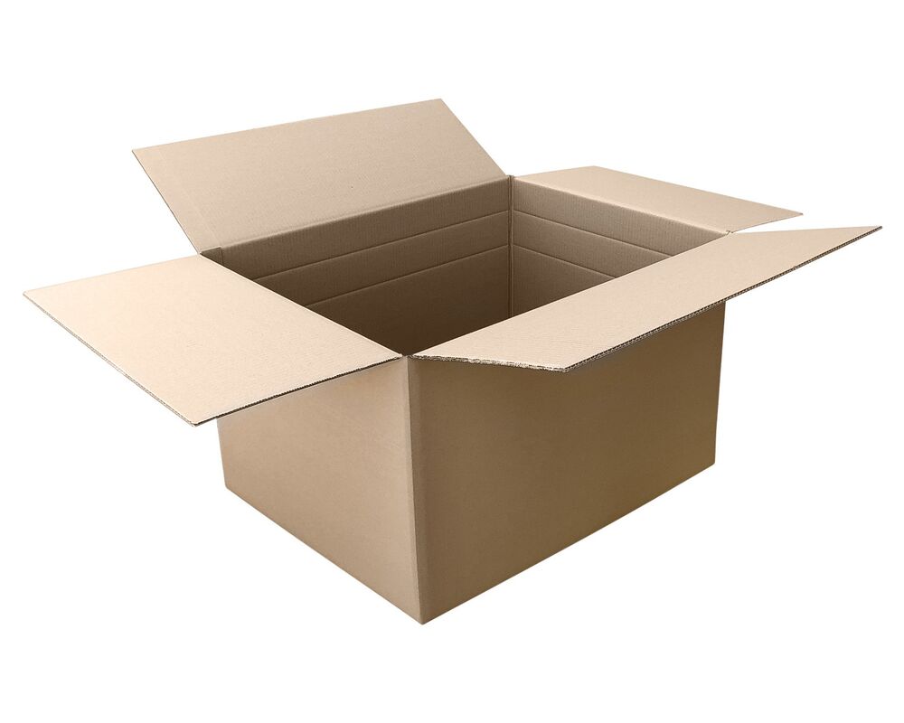 Faltkarton  800x600x(400)-600mm (Außenmaß) mit variabler Höhe 2-wellig braun