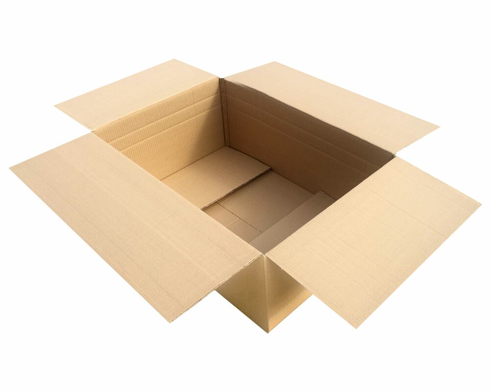 Faltkarton  800x550x(200)-300mm mit variabler Höhe 2-wellig braun