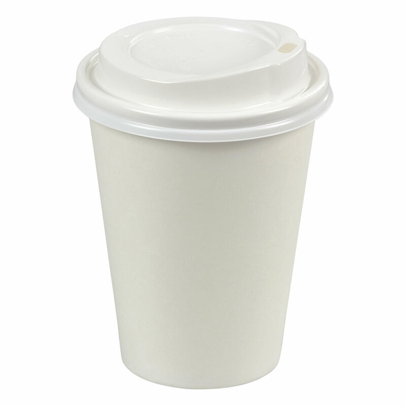 Heiß- und Kaltgetränkebecher weiß, mit Deckel, Pappe beschichtet 200 ml 50 Stk.