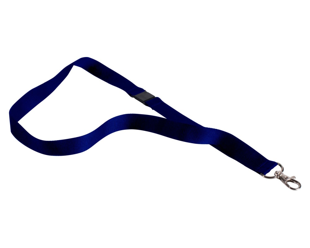 Textilband für Ausweishalter Schlüsselband Lanyard Schlüsselbänder blau, 10 Stk.
