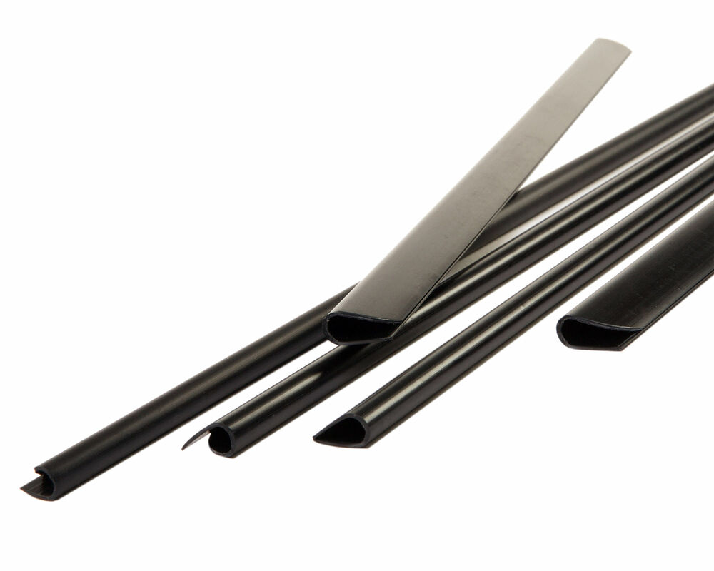 Klemmschienen für  3-25 Blatt, schwarz, DIN A4, 3 mm, 100 Stk.