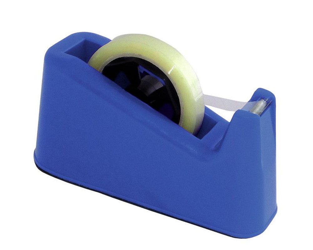 Tischabroller für 12, 16, 19 und 25mm Klebefilm mit 25+76mm Kern, blau