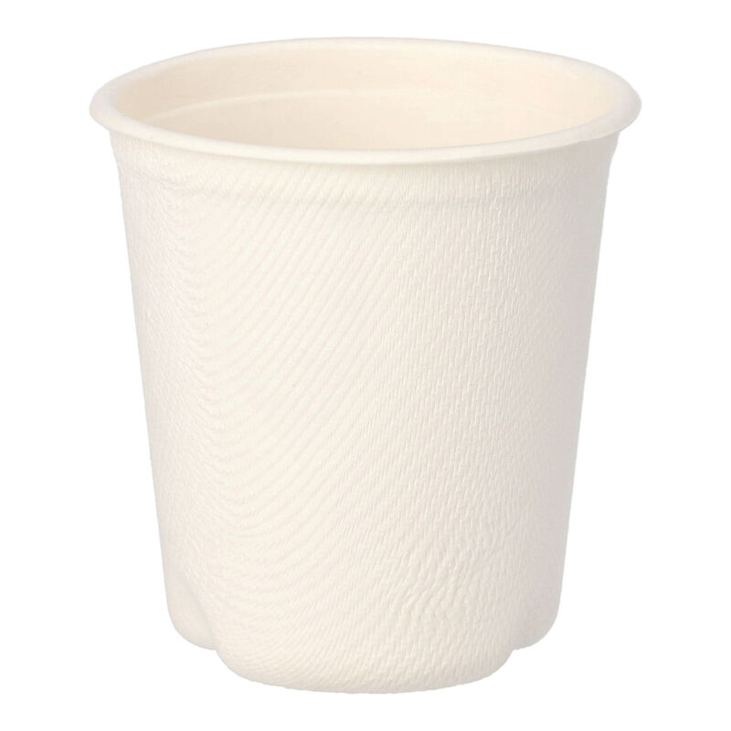 Heißgetränkebecher aus Zuckerrohr "pure" 100 ml, O 63mm, 50 Stk.