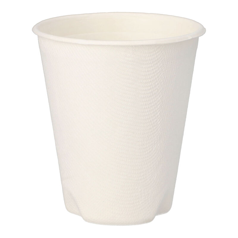 Heißgetränkebecher aus Zuckerrohr "pure" 200 ml, O 80mm, 40 Stk.